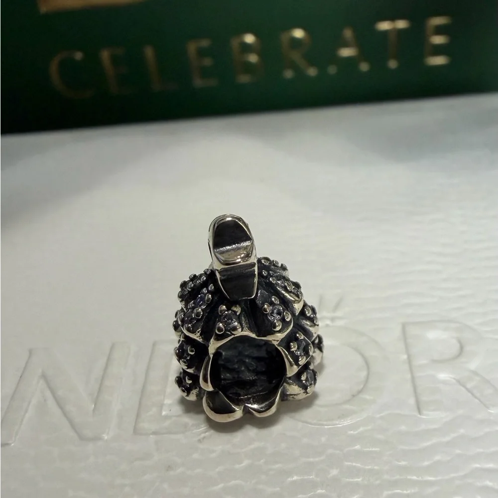 Pandora Silver Christmas Tree With CZ Accents Charm - Picture 4 of 5